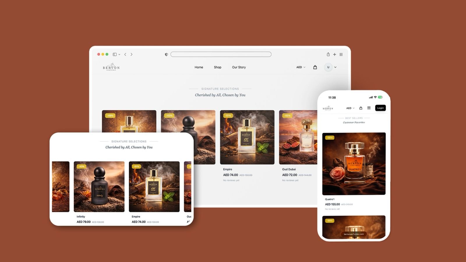 BERTON PERFUMES — Fragrance Brand Website